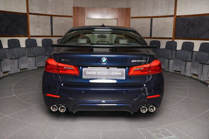 Genuine AC Schnitzer Rear Diffuser / Rear Valance Insert for BMW 5 Series G30 G31 (2017-2023) M Sport Rear Bumper - Saloon & Touring Estate - Rear Bumper Lower Skirt/Apron Trim, Body Kit Upgrade, Paintable Primer, OEM Fit