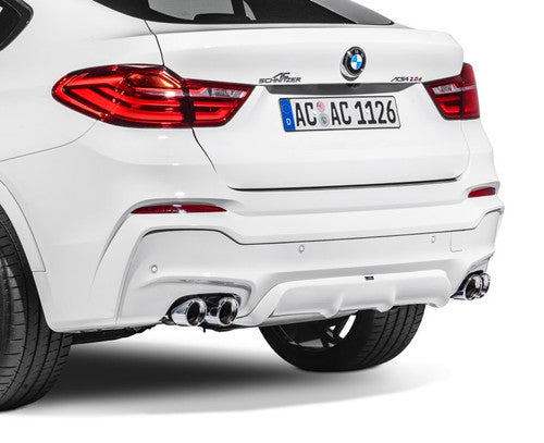AC Schnitzer Rear Diffuser/Valance for BMW X4 F26 M Sport (2014-2018) | Rear Bumper Insert, Rear Apron Lower Skirt | Quad Exhaust Compatible Body Kit Upgrade