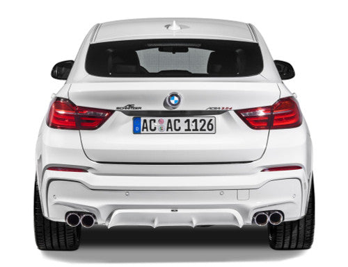AC Schnitzer Rear Diffuser/Valance for BMW X4 F26 M Sport (2014-2018) | Rear Bumper Insert, Rear Apron Lower Skirt | Quad Exhaust Compatible Body Kit Upgrade