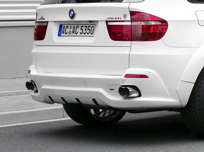 AC Schnitzer Rear Diffuser/Valance/Apron for BMW X5 E70 SE (2007-2010 Pre-LCI Pre-Facelift) - Rear Skirt, Rear Bumper Insert, Rear Bumper Lower Trim, Rear Lip Spoiler, Body Kit Styling - Unpainted OEM-Style Upgrade