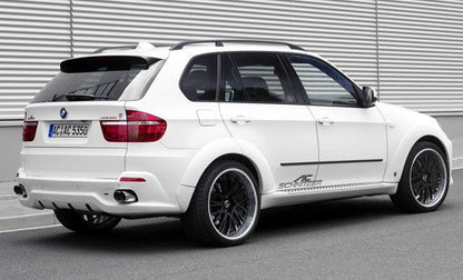 AC Schnitzer Rear Diffuser/Valance/Apron for BMW X5 E70 SE (2007-2010 Pre-LCI Pre-Facelift) - Rear Skirt, Rear Bumper Insert, Rear Bumper Lower Trim, Rear Lip Spoiler, Body Kit Styling - Unpainted OEM-Style Upgrade