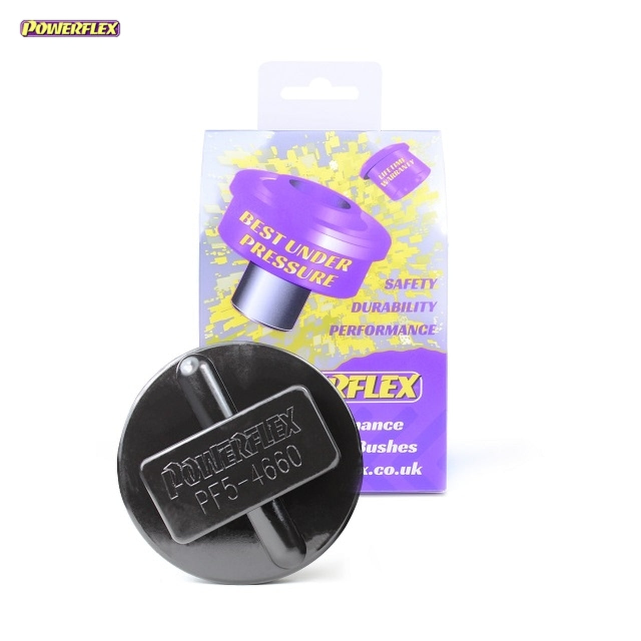 Powerflex PF5-4660 Jacking Point Adaptor Jack Pad for BMW, MINI & Rolls-Royce - Fits OEM Rectangular Lifting Points - 95A Polyurethane - Protects Pinch Welds/Underbody - For Trolley & Floor Jacks - Replaces 51717039760 51717123311 51718268885