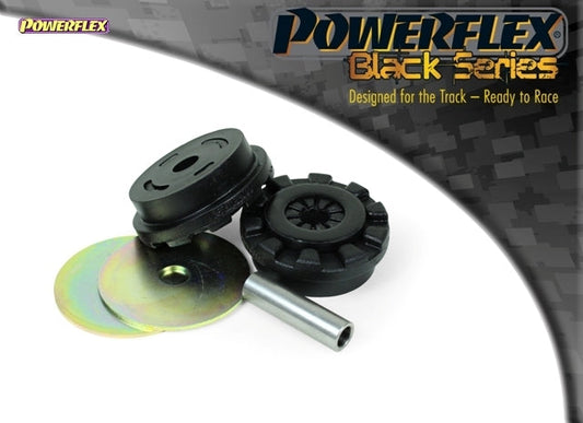 Powerflex Black Series Rear Torque/Pendulum Dogbone Mount Insert Bush/Bushing, Lower Engine/Gearbox Torque Arm, 30mm Oval Bracket, 95A Polyurethane, for Ford Fiesta ST Mk7 ST180 ST200 1.6 EcoBoost 2013+, Anti Wheel Hop Upgrade - PFF19-2001BLK