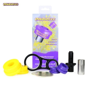 Powerflex PFF19-2020 Lower Engine Torque Mount Bracket & Poly Bushes, Fast Road Yellow 70A Road Series, Ford Fiesta ST Mk7 (ST180/ST200, 2013-2017)