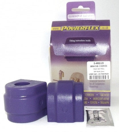 Powerflex Polyurethane Front Anti Roll Bar Bush Kit 23mm for BMW E46 3 Series Compact - PFF5-4602-23