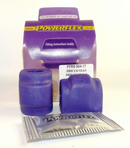 Powerflex PFR5-504-17 Rear Anti-Roll Bar Bushes 17mm (Pair) for BMW Z3 1994-2002 | Rear Sway Bar/Stabiliser-Stabilizer Bushings | Polyurethane ARB Mounting Bush Kit, Performance Poly Bushes