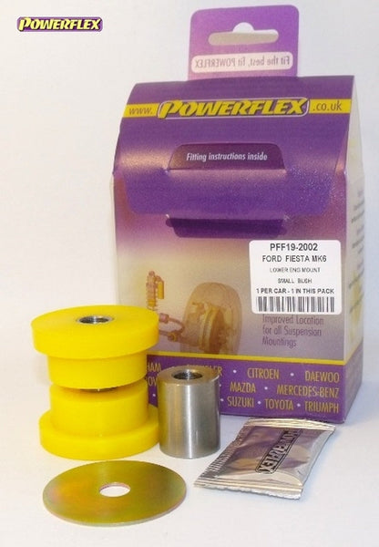 Powerflex PFF19-2002 Lower Engine Mount Insert 30mm Oval - Ford Fiesta ST Mk7 ST180 1.6 EcoBoost 2013+ - Rear Torque Link/Dogbone/Pendulum Small Bush - Gearbox Torque Mount Polybush - Road Series Polyurethane