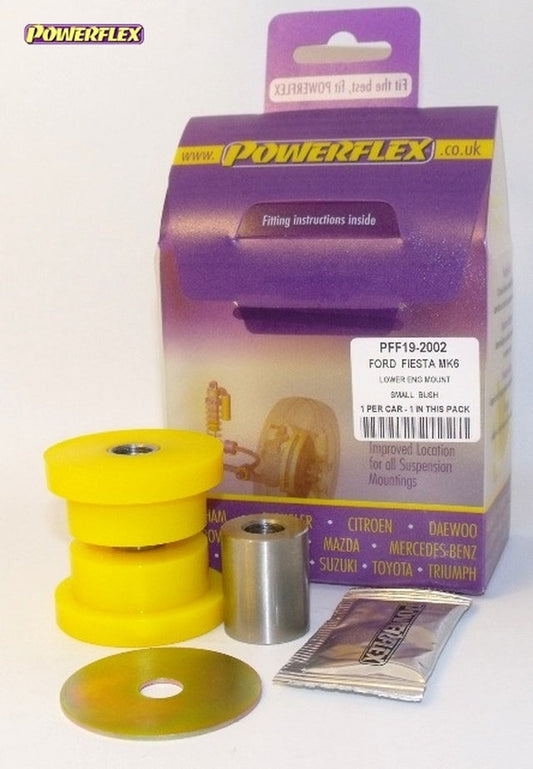 Powerflex PFF19-2002 Lower Engine Mount Insert 30mm Oval - Ford Fiesta ST Mk7 ST180 1.6 EcoBoost 2013+ - Rear Torque Link/Dogbone/Pendulum Small Bush - Gearbox Torque Mount Polybush - Road Series Polyurethane