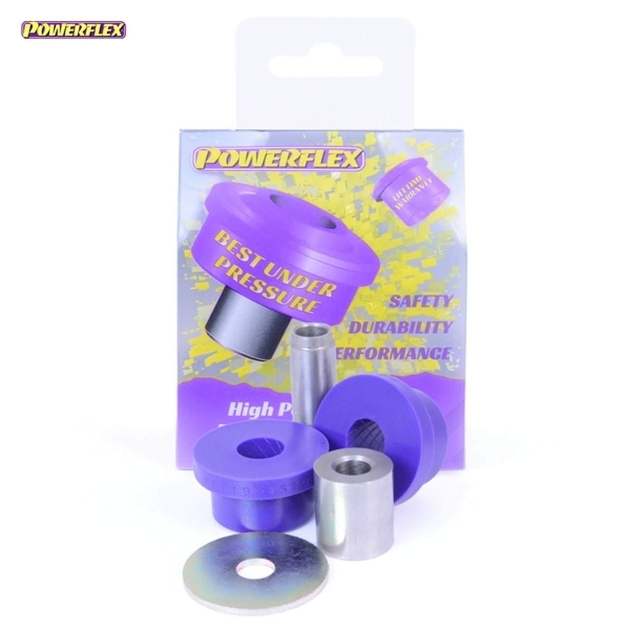 Powerflex PFF19-1520 Lower Engine/Torque Mount Small Bush for Ford Fiesta Mk7 2008-on | Polyurethane Dogbone/Pendulum/Engine Steady/Torque Link Bushing | Road Series Polybush Insert Gearbox Stabiliser