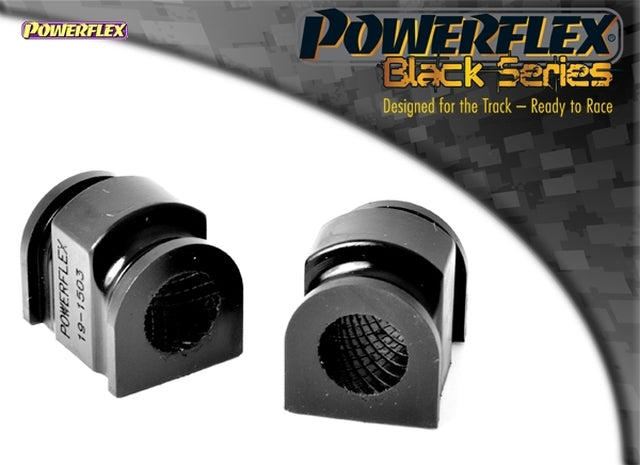 Powerflex Black Series Front Anti Roll Bar Bushes 22mm for Ford Fiesta Mk7 ST (2008-on), Track 95A Polyurethane ARB/Sway Bar (Round Bore) - PFF19-2203-22BLK