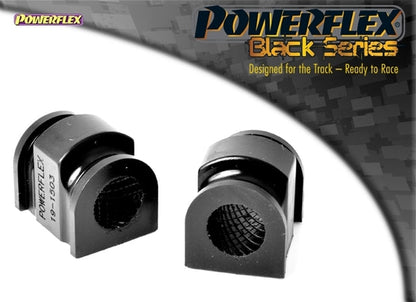 Powerflex Black Series Front Anti Roll Bar Bushes 22mm for Ford Fiesta Mk7 ST (2008-on), Track 95A Polyurethane ARB/Sway Bar (Round Bore) - PFF19-2203-22BLK