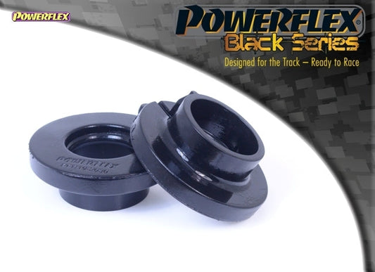 Powerflex Black Series Rear Coil Spring Top Pads (Pair) - Ford Fiesta ST Mk7 ST180 1.6 EcoBoost 2013+ - Upper Spring Seat/Insulator/Perch Pad - Polyurethane 95A - PFR19-2030BLK PFR19-2030 - Replaces BV2Z-5586-B - Track/Fast Road