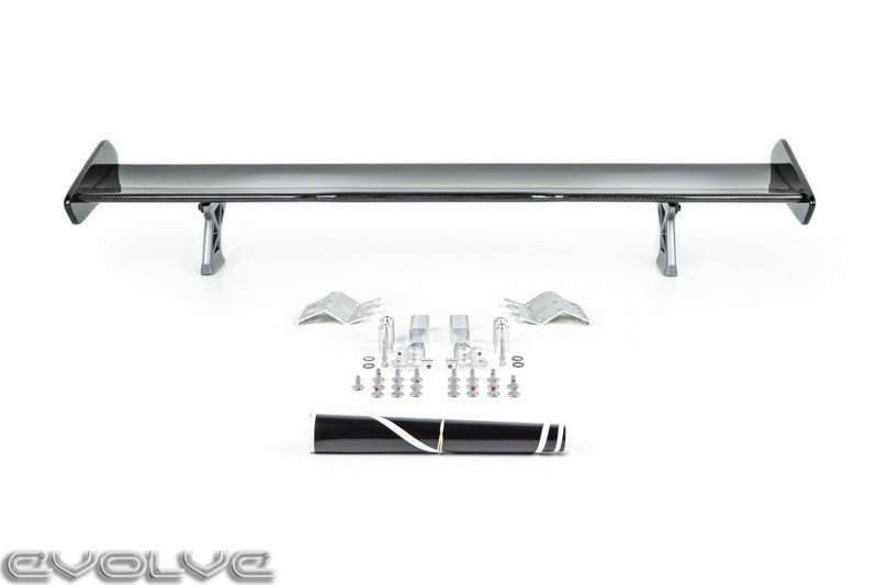 RKP GTS-Style Carbon Fibre/Fiber Rear Wing Spoiler Aerofoil for BMW M4 F82 Coupe (2014–2020) – Boot/Trunk Wing, OEM-Style Fitment, Carbon Endplates, Billet Aluminium Uprights, Track Performance Downforce Kit