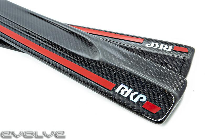 RKP Composites Carbon Fibre Side Skirt Extensions for BMW 2 Series F87 M2 2016-2021 & M2 Competition (M2 Comp) - Carbon Fiber Side Skirts/Sills, Rocker Panel Side Blades/Splitters, 2x2 Twill Weave, Vacuum Infused - Aero Skirts/Rocker Extensions