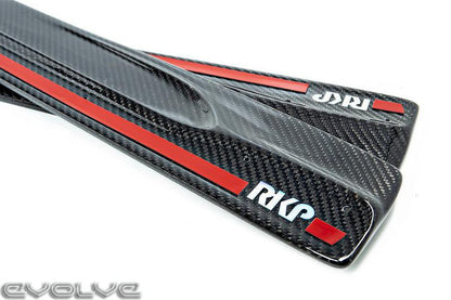 RKP Composites Carbon Fibre Side Skirt Extensions for BMW 2 Series F87 M2 2016-2021 & M2 Competition (M2 Comp) - Carbon Fiber Side Skirts/Sills, Rocker Panel Side Blades/Splitters, 2x2 Twill Weave, Vacuum Infused - Aero Skirts/Rocker Extensions