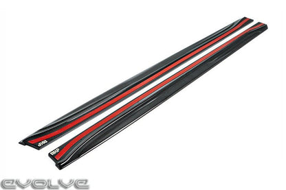 RKP Composites Carbon Fibre/Carbon Fiber Side Skirts/Rocker Panel Extensions for BMW M4 F82/F83 (Coupe & Convertible) - OEM+ 2x2 Weave, Vacuum Infused - Pair, Made in USA