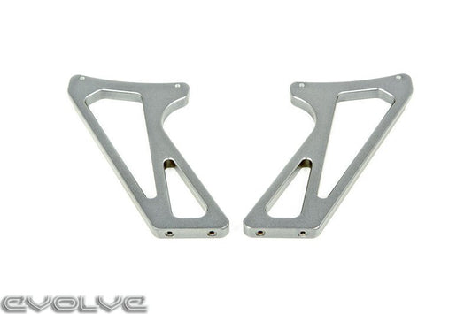 RKP High-Rise Spoiler Uprights/Risers for BMW M4 F82 (2014-2020) – GTS Style Rear Wing Mounts/Stanchions – Fits OEM M4 GTS Carbon Spoiler – CNC Billet Aluminium Direct Bolt-On Boot Lid Brackets