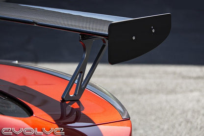 RKP High-Rise Spoiler Uprights/Risers for BMW M4 F82 (2014-2020) – GTS Style Rear Wing Mounts/Stanchions – Fits OEM M4 GTS Carbon Spoiler – CNC Billet Aluminium Direct Bolt-On Boot Lid Brackets