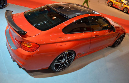 AC Schnitzer Rear Roof Lip Spoiler for BMW M4 F82 Coupe (2014-2020) – Roof Wing/Rear Window Spoiler/Roof Edge Spoiler | PU-RIM Polyurethane, Paint-Ready/Unpainted, OEM-Quality | Genuine Tuning Part (Not for Convertible)