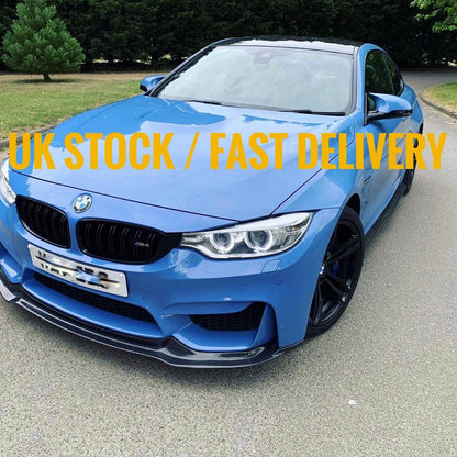 BMW M3 M4 F80 F82 F83 F8X VRS V Style Vorsteiner Style Real Carbon Fibre Front Splitter / Front Lip / Chin Spoiler - Carbon Fiber Bumper Lip, Front Valance Extension | UK Stock, Free 2-Day Delivery