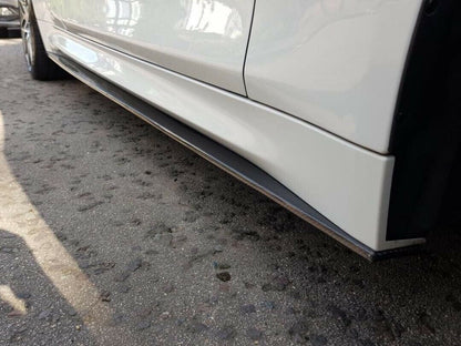 BMW M3 M4 F80 F82 F83 (2014-2020) Real Carbon Fibre Side Skirt Splitters - M Performance Style Pair - F8X Side Skirt Extensions - OEM+ Fitment - UK Stock