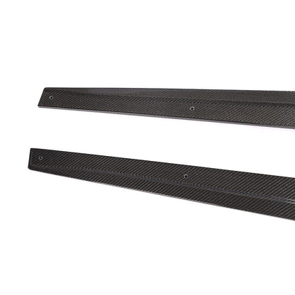 BMW M3 F80 & M4 F82/F83 Carbon Fibre Side Skirts – M Performance Style Side Skirt Extensions, Splitters & Rocker Panel Sill Blades (Pair) | CFRP | UK Stock, Free 2‑Day Delivery