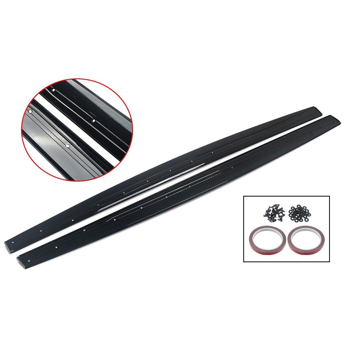 For BMW 4 Series F32 F33 F36 2014-2020 MP Style Side Skirt Extension Gloss Black