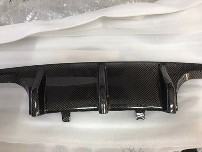 BMW M3/M4 F80 F82 F83 Carbon Rear Diffuser Valance Insert - Gloss Real Carbon Fibre/Fiber | M Performance Style F8x | Rear Bumper Splitter/Apron Lip Lower Bumper Trim | OEM+ Fit | Rear Undertray | UK Stock & Free 2-Day Shipping