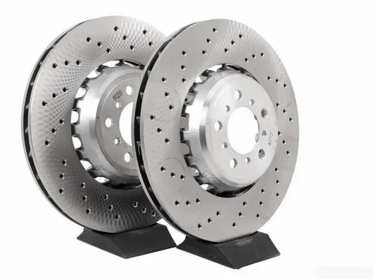 Genuine BMW F80 F82 F83 F87 Front Left / Nearside Front (NSF) 380mm x 30mm Ventilated Brake Disc - M2, M2 Competition, M3, M4 - For M Sport Blue Calipers - OEM Rotor - Part 34112284809