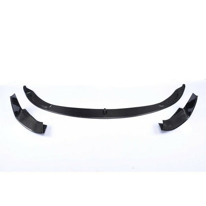 BMW M3 F80 / M4 F82 F83 Carbon Fibre (Carbon Fiber) Front Splitter & Lip Kit - M Performance Style 3-Piece Chin Spoiler, End Blades/Aprons | Front Bumper Lip/Valance | OEM+ Fit | F8X | UK Stock, Free 2-Day Shipping | Front Skirt/Extension