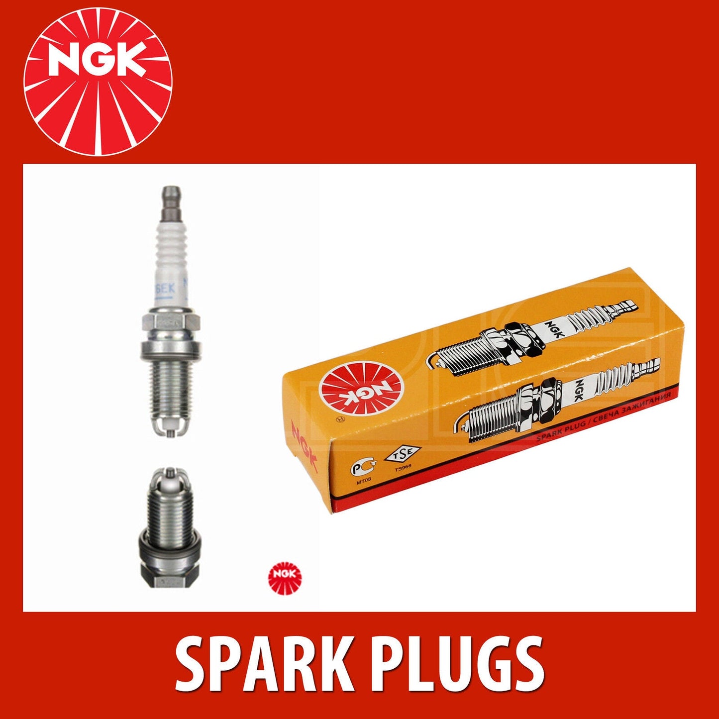 NGK BKR6EK 2288 Spark Plug â€“ OE Quality Replacement for Dacia Duster 1.6 16V Petrol (2012-On) & Renault 1.6 16V â€“ Twin Ground Electrodes, Resistor, M14 Thread, 19mm Reach, 16mm Hex