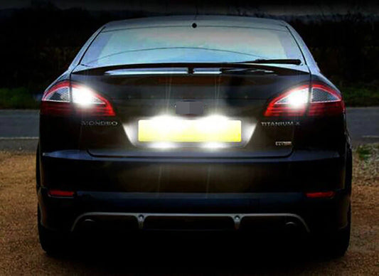 BriteVue Full LED Number Plate Light Units (Pair) – Sealed SMD Replacement (T10 | W5W) - Ford Mondeo MK4 (2007-2014)