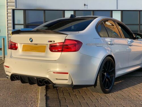 BMW M3 F80 & 3 Series F30 Saloon Carbon Fibre Rear Spoiler  PSM Style High-Kick Ducktail Boot/Trunk Lip