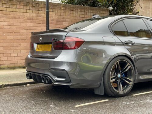 BMW M3 F80 & 3 Series F30 Saloon Carbon Fibre Rear Spoiler  PSM Style High-Kick Ducktail Boot/Trunk Lip