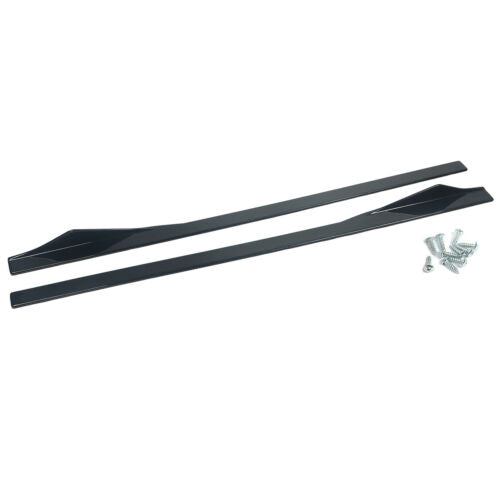 BMW M2 F87 Front Splitter & Side Skirts Kit Gloss Black - Front Lip Spoiler + Side Skirt Extensions - Fits M2 2015-2020, 2 Series F22 F23/F44 M Sport - OEM+ Look, UK Stock