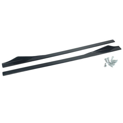 BMW M2 F87 Front Splitter & Side Skirts Kit Gloss Black - Front Lip Spoiler + Side Skirt Extensions - Fits M2 2015-2020, 2 Series F22 F23/F44 M Sport - OEM+ Look, UK Stock