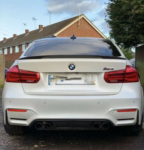 BMW M3/M4 F80 F82 F83 Carbon Rear Diffuser Valance Insert - Gloss Real Carbon Fibre/Fiber | M Performance Style F8x | Rear Bumper Splitter/Apron Lip Lower Bumper Trim | OEM+ Fit | Rear Undertray | UK Stock & Free 2-Day Shipping