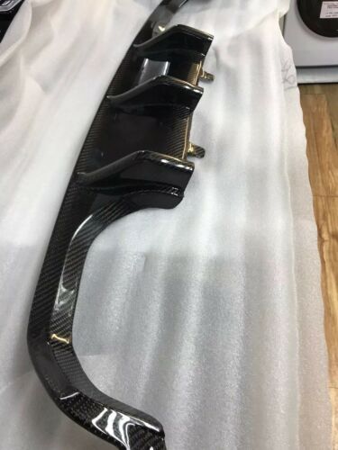BMW M3/M4 F80 F82 F83 Carbon Rear Diffuser Valance Insert - Gloss Real Carbon Fibre/Fiber | M Performance Style F8x | Rear Bumper Splitter/Apron Lip Lower Bumper Trim | OEM+ Fit | Rear Undertray | UK Stock & Free 2-Day Shipping
