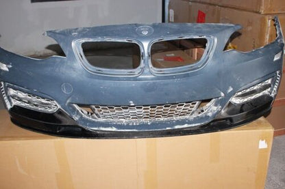 BMW 2 Series F22/F23 (2014-2021) M Sport (M Pack) GT4 Style Full Carbon Fibre (Carbon Fiber) Front Bumper Lip Splitter, Chin Spoiler, Lower Valance, Diffuser Lip - Coupe & Convertible
