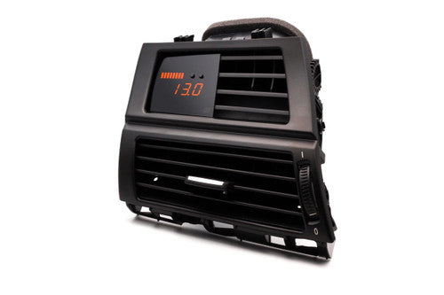 P3 Vent Pod Digital Turbo Boost & Vacuum Gauge for BMW X5 E70 / X6 E71 - OEM-Look Dash Vent Manifold/Charge Pressure Display, Hardwired Analogue 80 PSI Sender, Peak Recall & Battery Voltage - Stealth Vent-Mounted Boost Meter UK