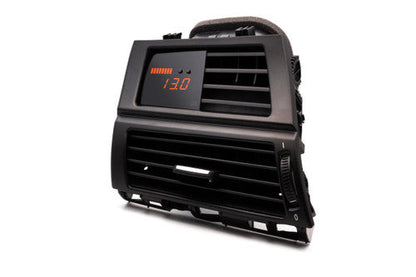 P3 Vent Pod Digital Turbo Boost & Vacuum Gauge for BMW X5 E70 / X6 E71 - OEM-Look Dash Vent Manifold/Charge Pressure Display, Hardwired Analogue 80 PSI Sender, Peak Recall & Battery Voltage - Stealth Vent-Mounted Boost Meter UK