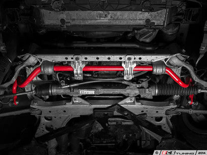 ECS Tuning Front & Rear Anti-Roll Bar Kit 28mm/15mm, Poly Bushes  BMW 1 Series & 3 Series E8x E9x (E82 E88 E90 E92 E93, incl. M3)  Handling Upgrade  Sway/Stabiliser Bars