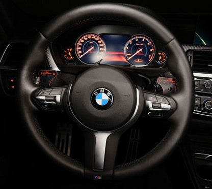 AC Schnitzer Paddle Shifters Kit for BMW X4 F26 (2014-2018) – Aluminium Extended Shift Paddles, Paddle Extensions, Steering Wheel Gear Paddles – Sport Automatic 8‑Speed (Steptronic) – Black Anodised Interior Upgrade