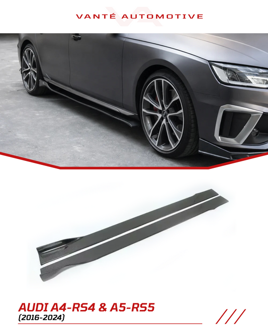Audi A4/S4/RS4/A5/S5/RS5 B9 and B9.5 Carbon Fibre Side Skirts