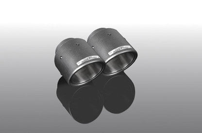 AC Schnitzer 102mm Carbon Fibre Exhaust Tips for BMW X3 G01 - Genuine Tailpipe Finishers Pair, Muffler Tips/Tailpipe Covers/Rear Outlet Trims - Gloss Carbon - Fits All Models