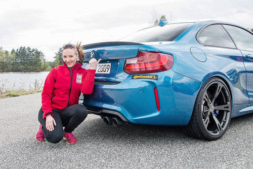 AC Schnitzer Sport Ceramic Matt Black 90mm Quad Tailpipe Set for BMW M2 Coupe (F87) - Stainless Steel Exhaust Tips