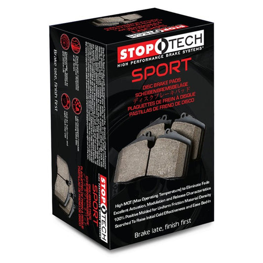 StopTech Sport (Street Performance) Brake Pads Front & Rear for BMW 135i E82/E88 1 Series Coupe/Convertible - Performance Uprated Fast Road & Track Day Pad Set - 309.13710, 309.13720