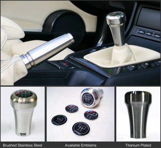 Storm Motorwerks V2 Weighted Stainless Steel Gear/Shift Knob - Shorter Throw OEM Style - Fits BMW E36 E46 E90 E92 E93 M3, E39 M5, Z3, Z4 (5/6 Speed)
