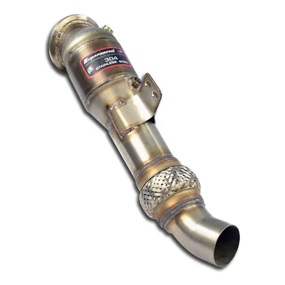Supersprint B58 100 Cell High-Flow Catted Downpipe / Sport Catalyst Front Pipe for BMW 40i & M40i (M240i 340i 440i 540i 640i 740i X3/X4 M40i) Direct-Fit Performance Catalytic Converter | WRC 100 CPSI | PN 524221