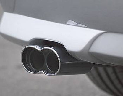 AC Schnitzer Dual Outlet Exhaust Tips Tailpipe Trims Finishers - Polished Chrome - BMW X3 E83 2.0d Diesel (Post 09/2006 Facelift) - Genuine Engraved Logo OEM Style Twin Pipe Upgrade